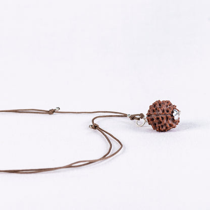 Guru Purnima Amritapuri Rudraksha Necklace - Silver