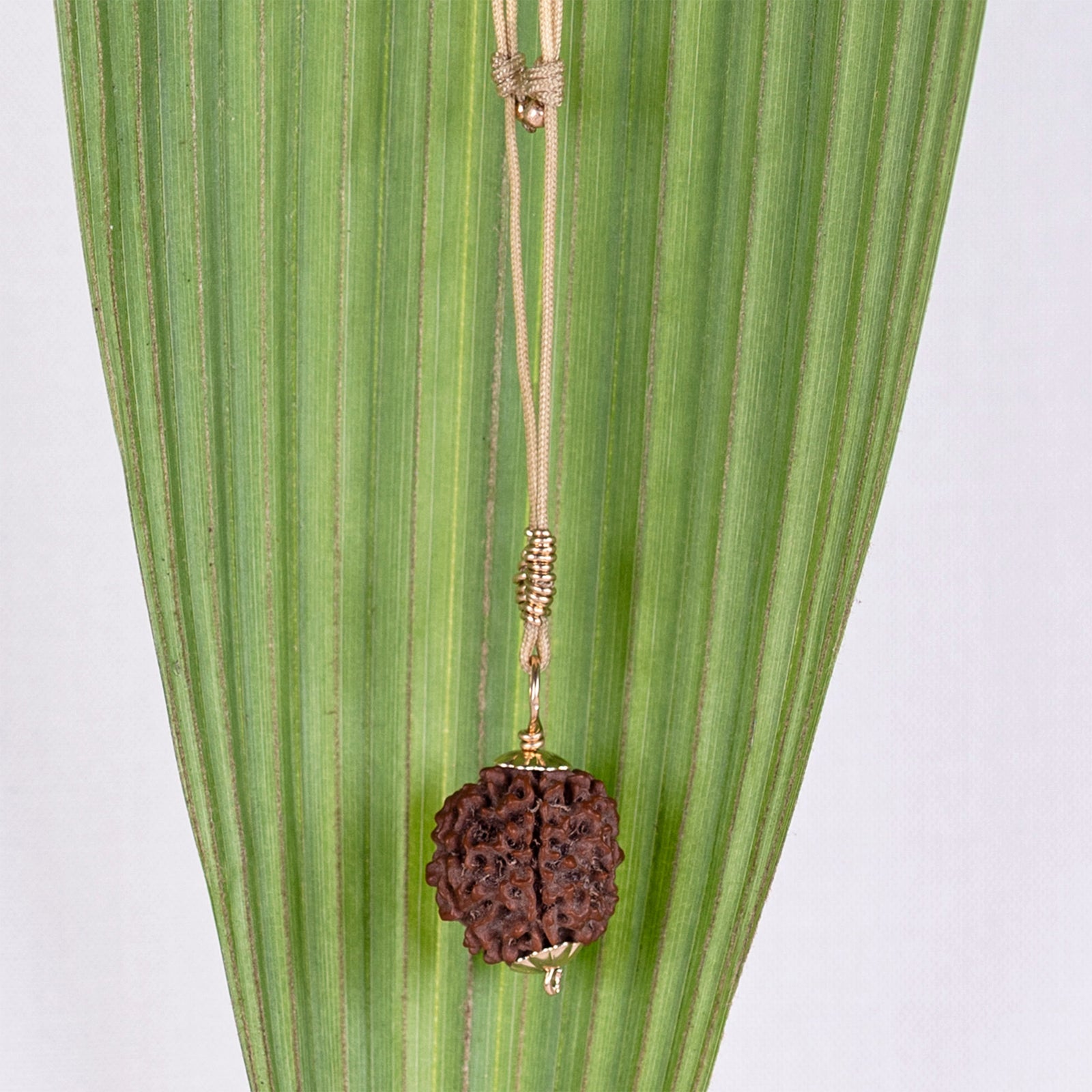 Guru Purnima Amritapuri Rudraksha Necklace - Gold
