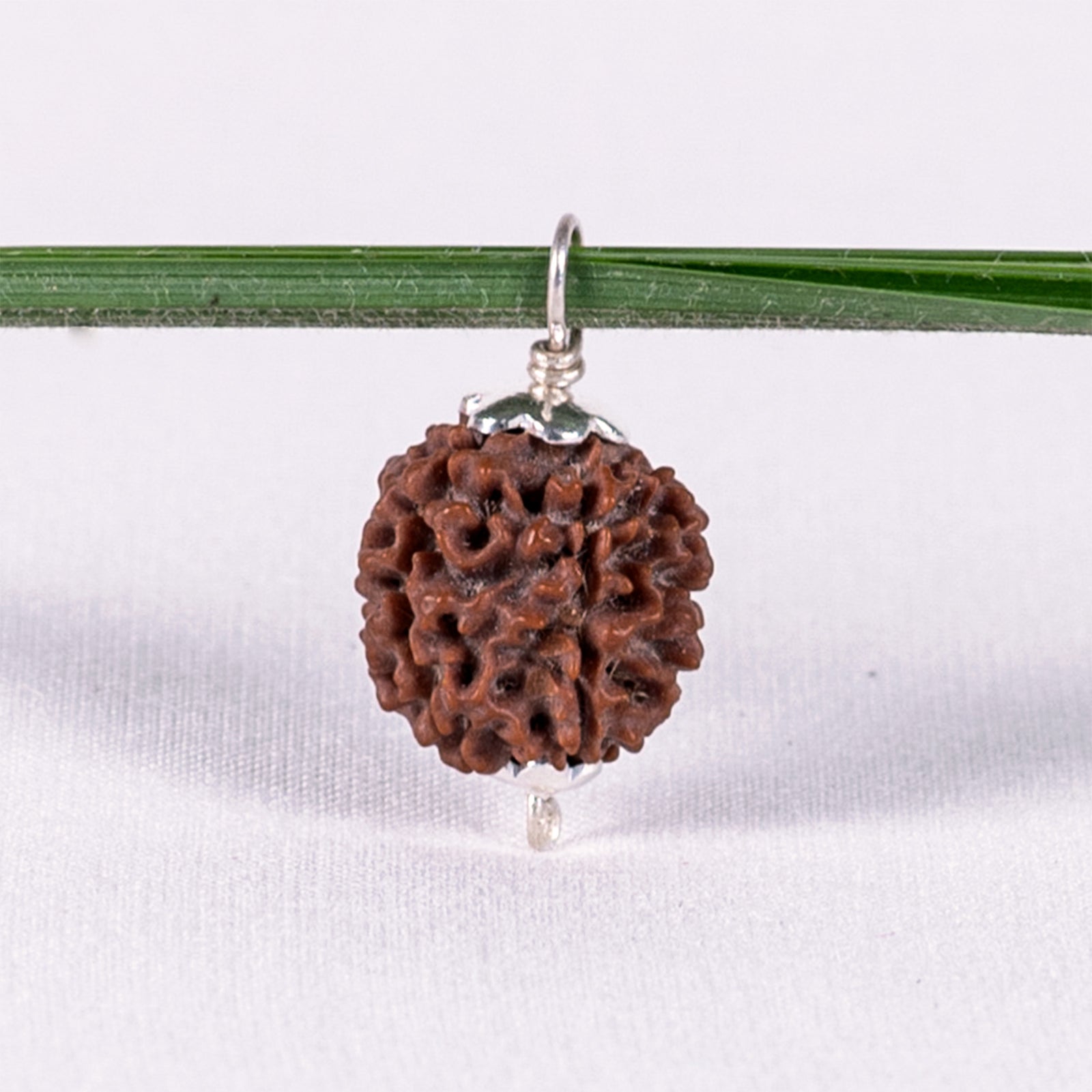 Guru Purnima Amritapuri Rudraksha Pendant - Silver