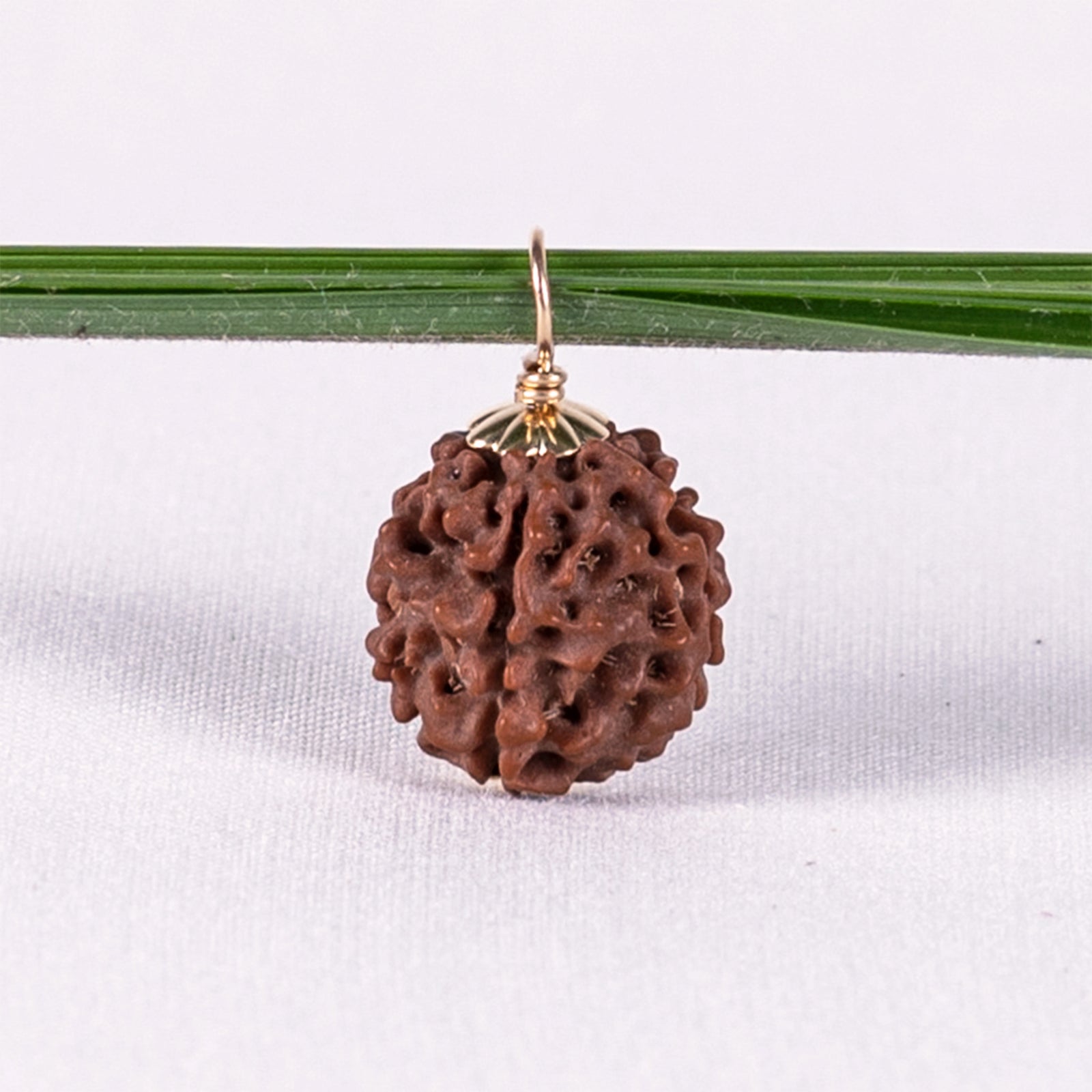 Guru Purnima Amritapuri Rudraksha Pendant - Gold