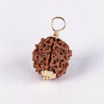 Guru Purnima Amritapuri Rudraksha Pendant - Gold