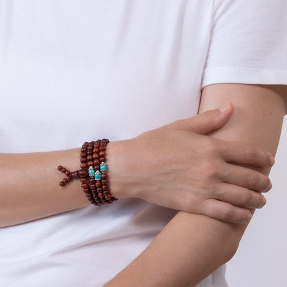 Gaya Red Sandalwood Mini Mala