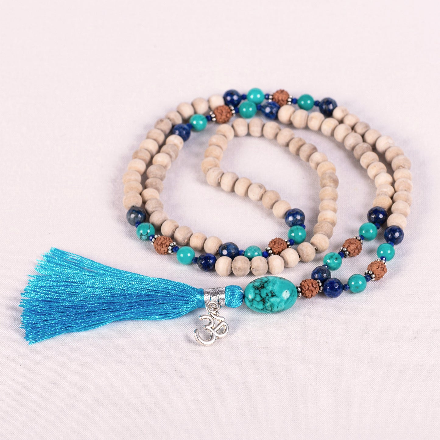 Vrinda - Tulsi & Gems Mini Om Mala