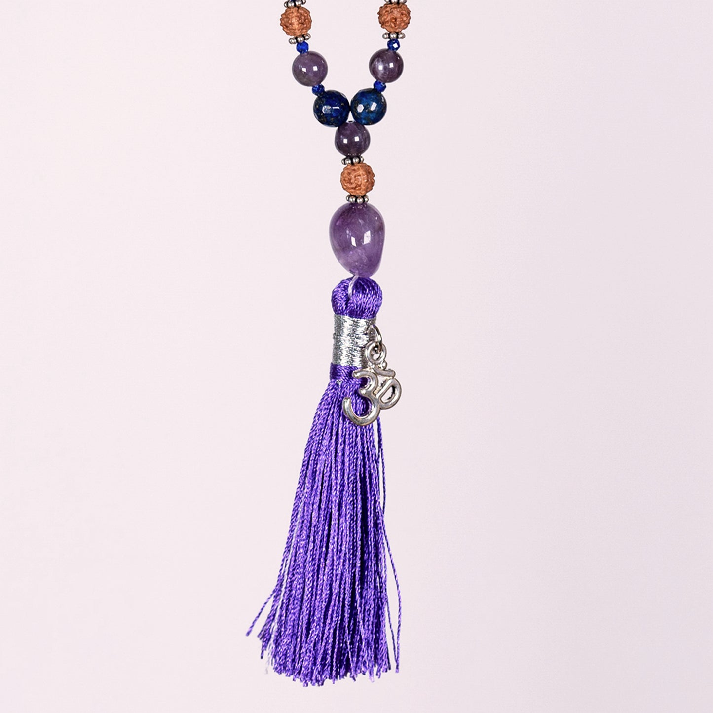Vrinda - Tulsi & Gems Mini Om Mala
