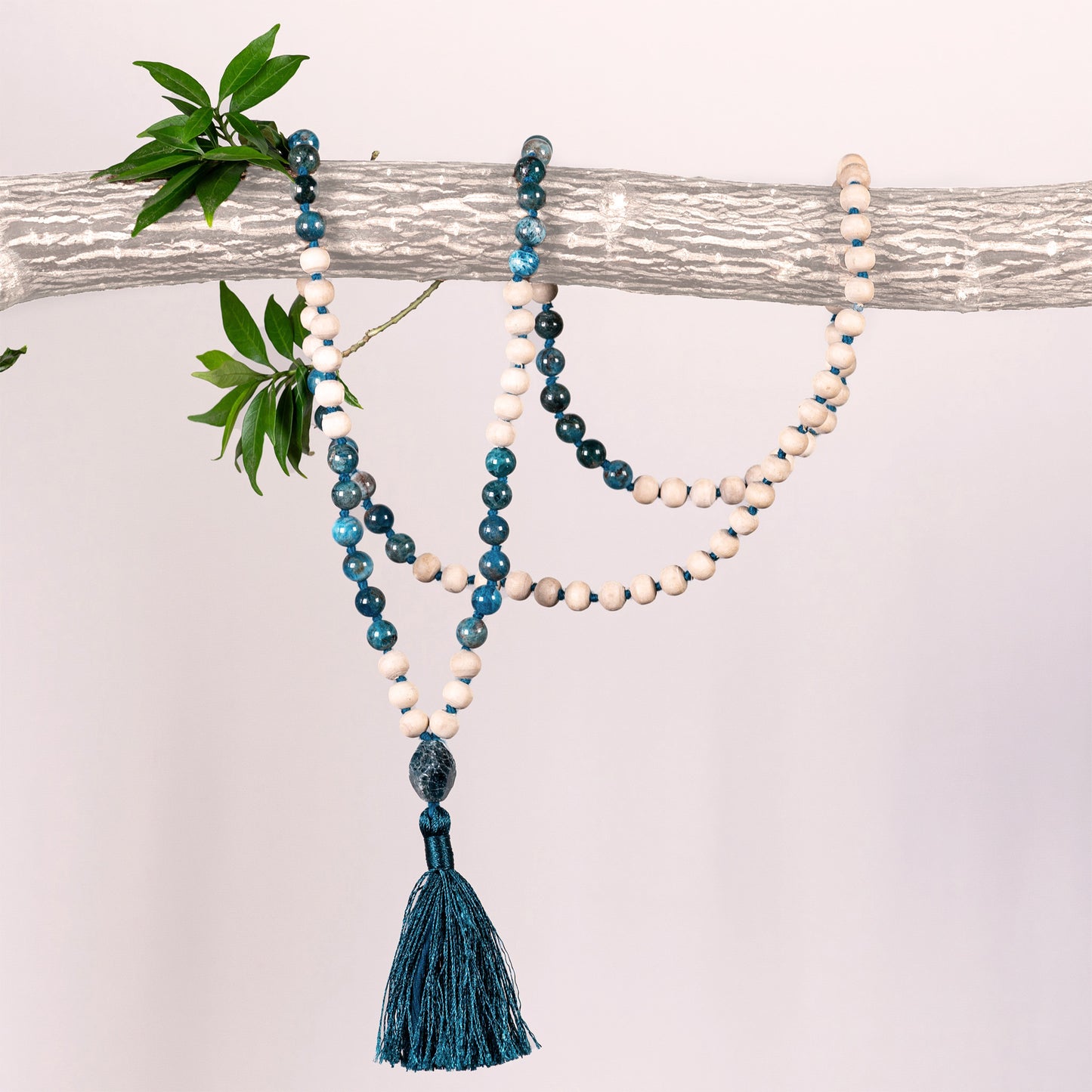 Vishnu - Tulsi & Gems Tassel Mala