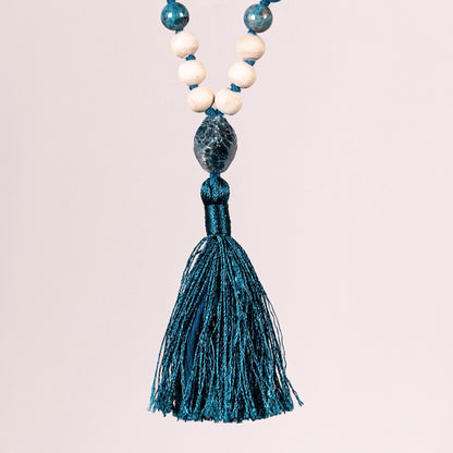 Vishnu - Tulsi & Gems Tassel Mala