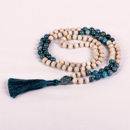 Vishnu - Tulsi & Gems Tassel Mala