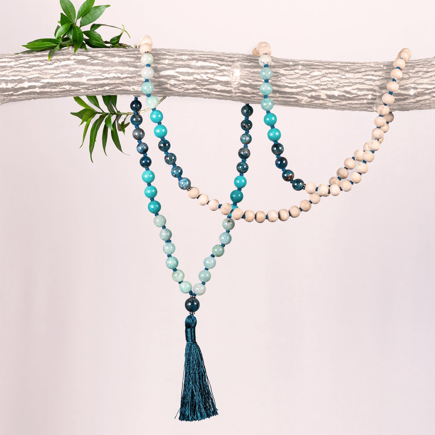 Vishnu - Tulsi & Gems Tassel Mala