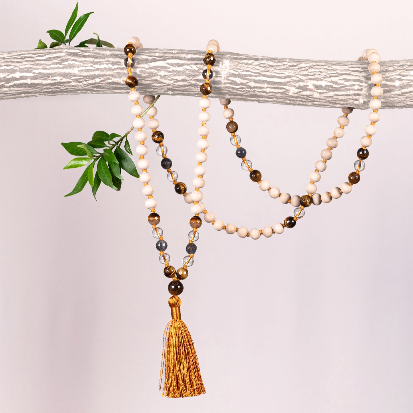 Shri - Tulsi & Gems Tassel Mala