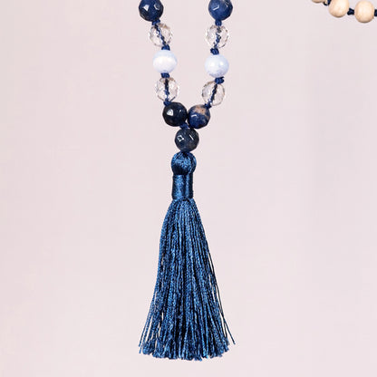 Shri - Tulsi & Gems Tassel Mala