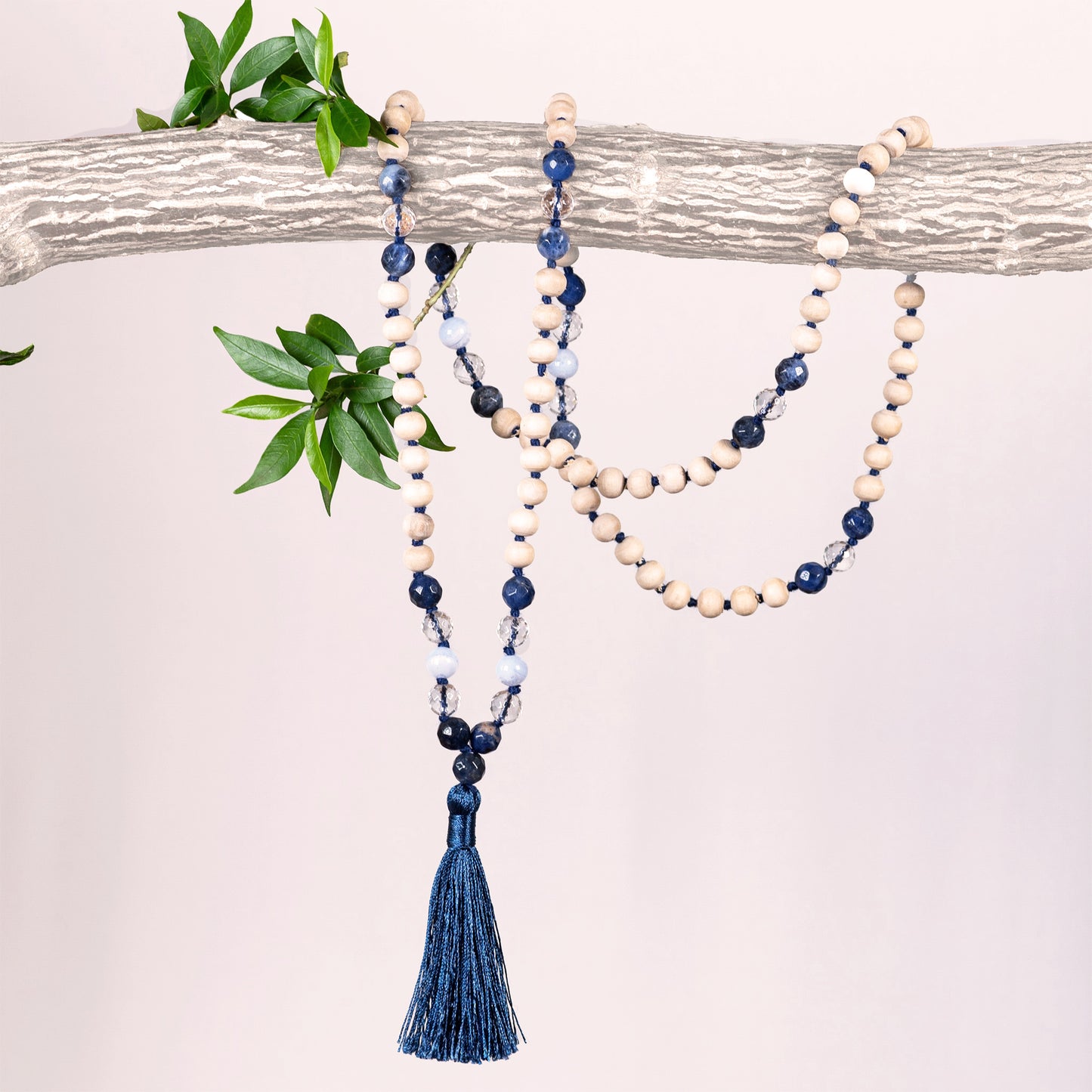 Shri - Tulsi & Gems Tassel Mala