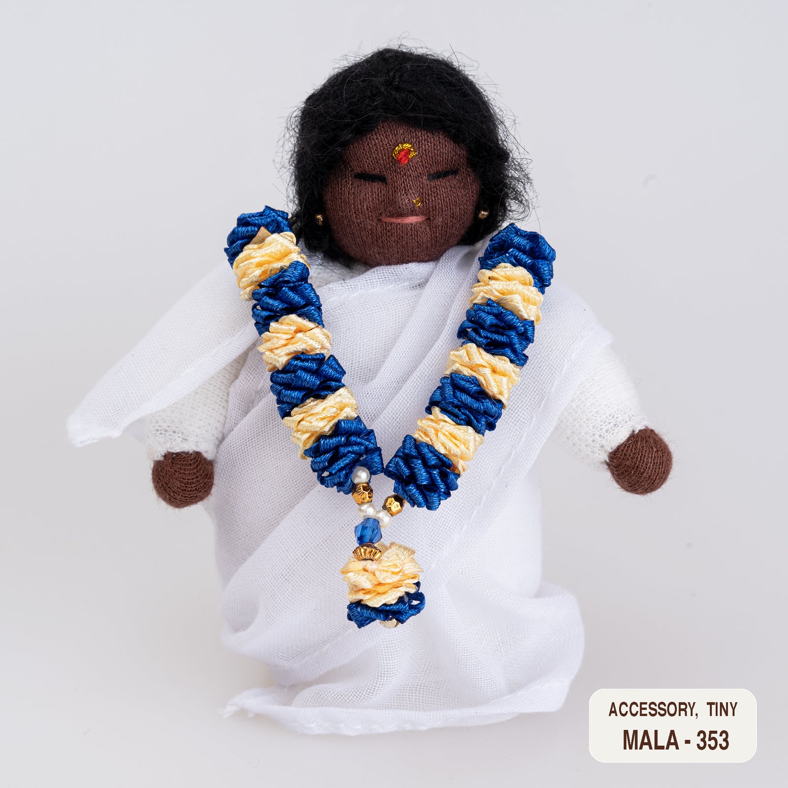 Ribbon Flower Mala for Tiny Dolls