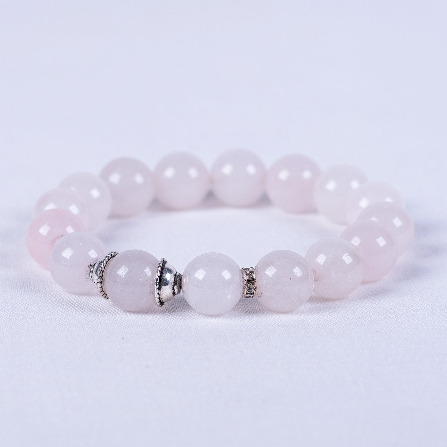 Natural Rose Quartz Wrist Mala (Prasad)