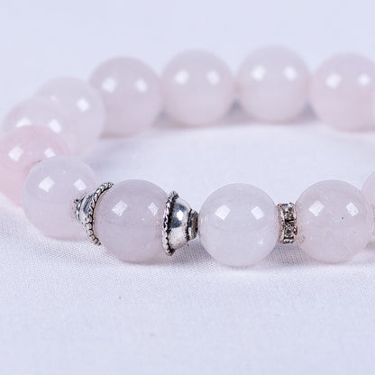 Natural Rose Quartz Wrist Mala (Prasad)