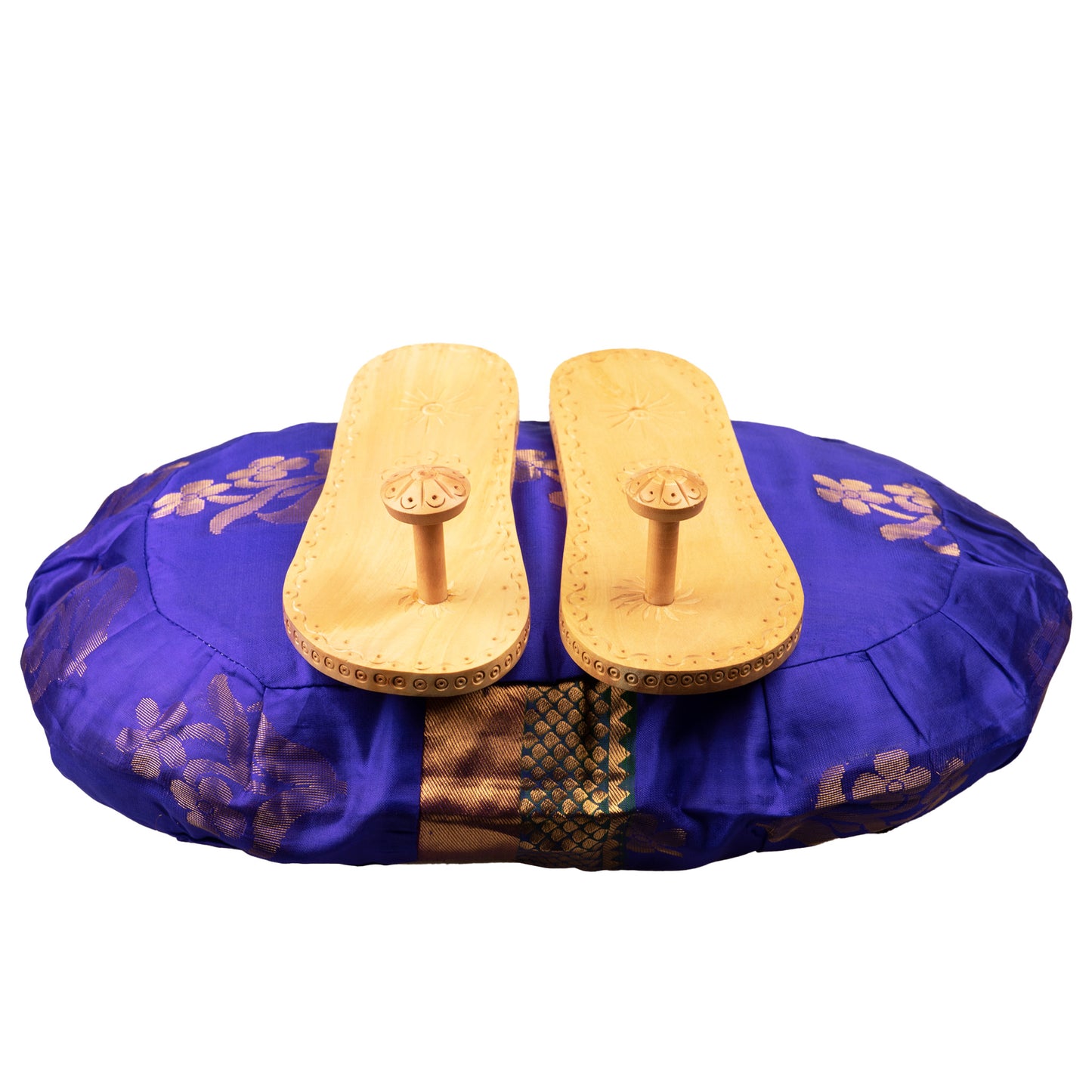 Wooden Lotus Feet Paduka