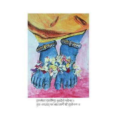 Devotional Arts Card -Krishna Feet